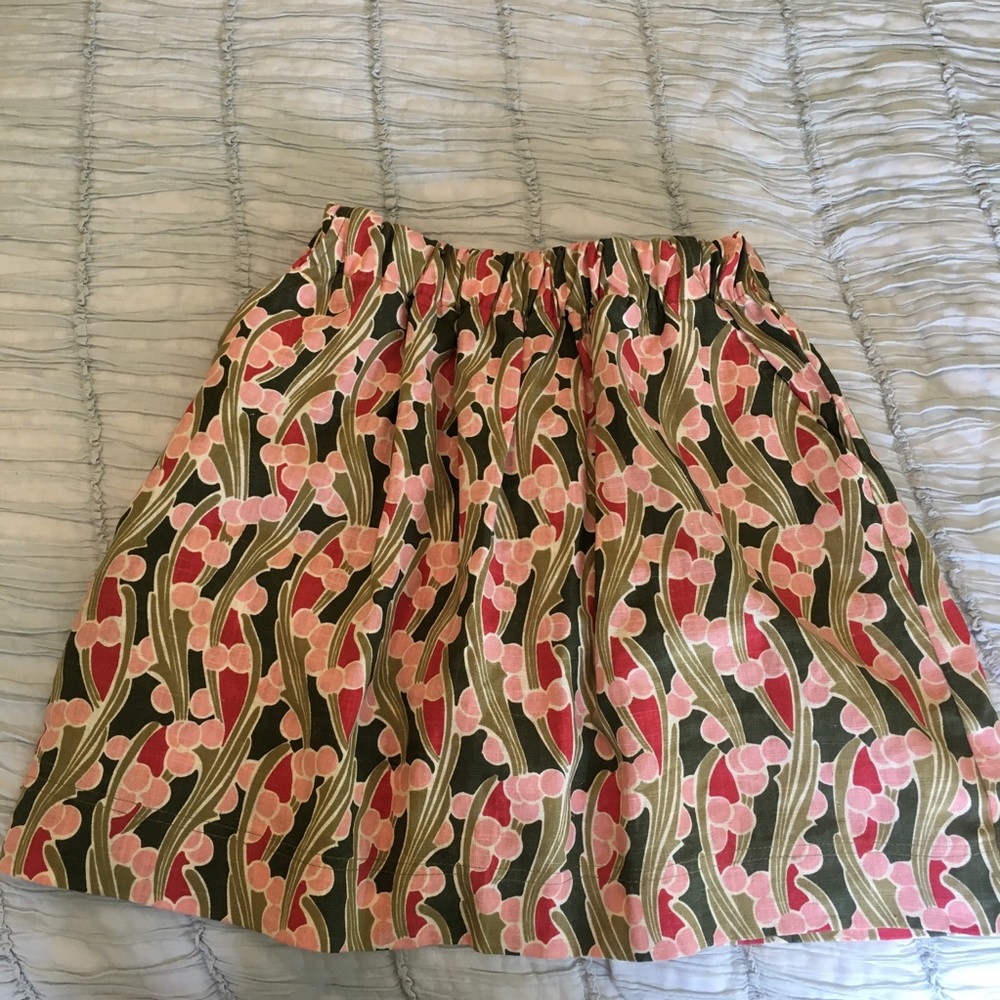 Paper bag waist skirt